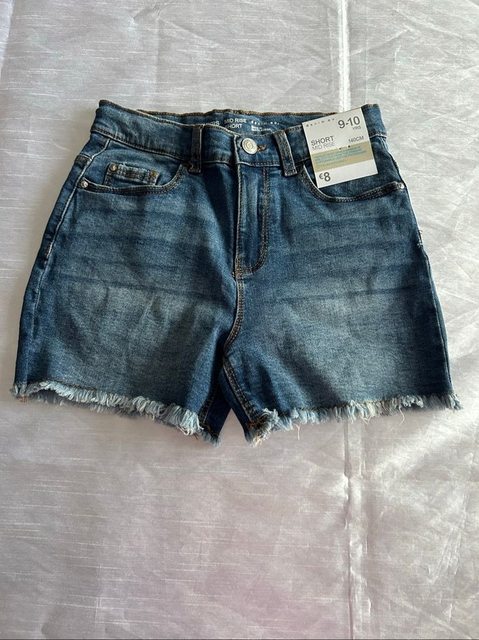 Short en jean effet déchiré