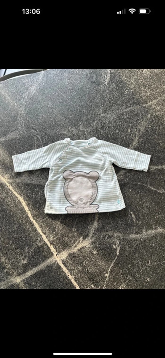 Ensemble bébé garçon 3 mois obaibi comme neuf - photo numéro 2