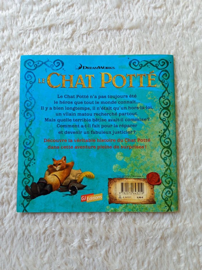 Livre Le Chat Potté La légende GJ Éditions DreamWorks - photo numéro 2