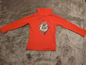 Tee-shirt manches longues rouge orchestra 4 ans