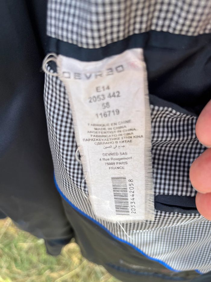 Veste blazer homme Devred taille 58 - photo numéro 14