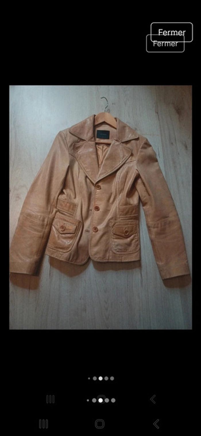 Blazer beige similicuir Vero Moda - photo numéro 8