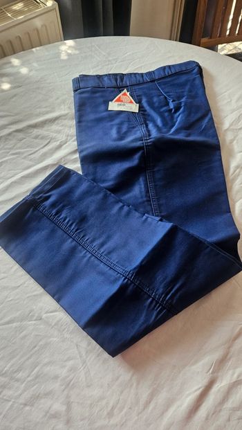 Pantalon de travail bleu vintage T42/44- Dubuit Mateluchon- neuf avec défauts