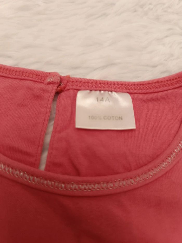 Tshirt manches courtes rose T. 14 ans - photo numéro 6