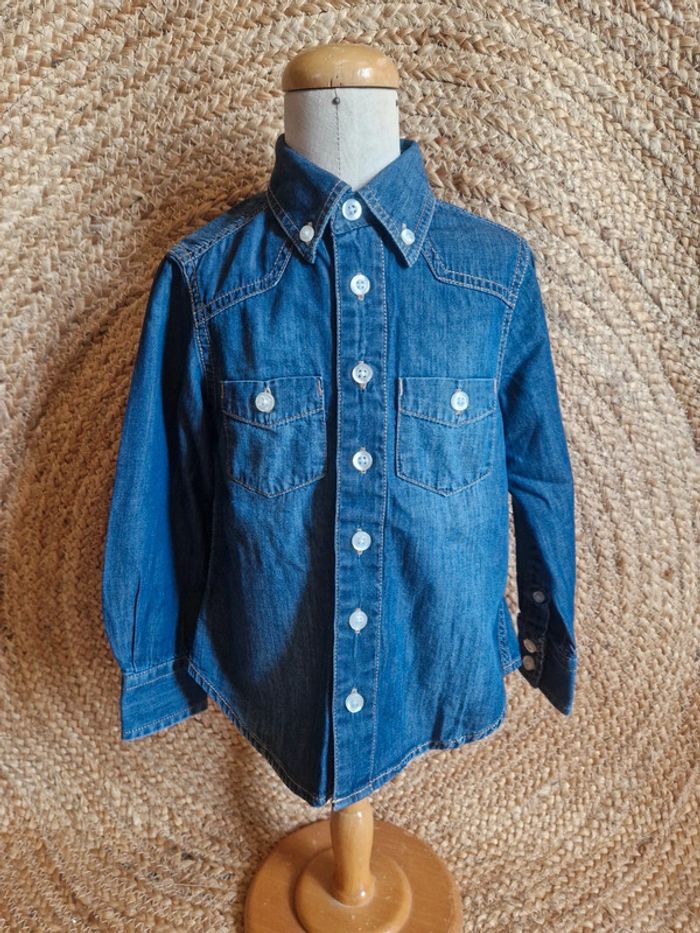 Jolie chemise en jean fille LTD 3 ans - photo numéro 2