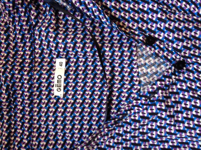 Blouse fluide à motifs - manches longues - taille L - look féminin - photo numéro 9
