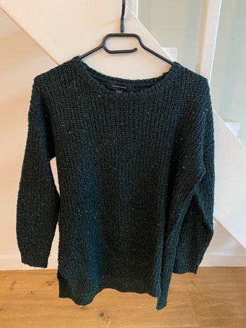 Pull vert paillettes Primark