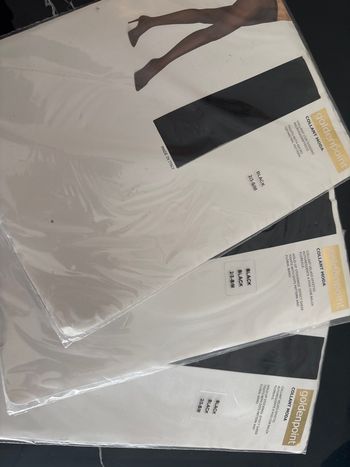Goldenpoint Collant Moda fantaisie lot de 3 taille 2-3 couleur Black