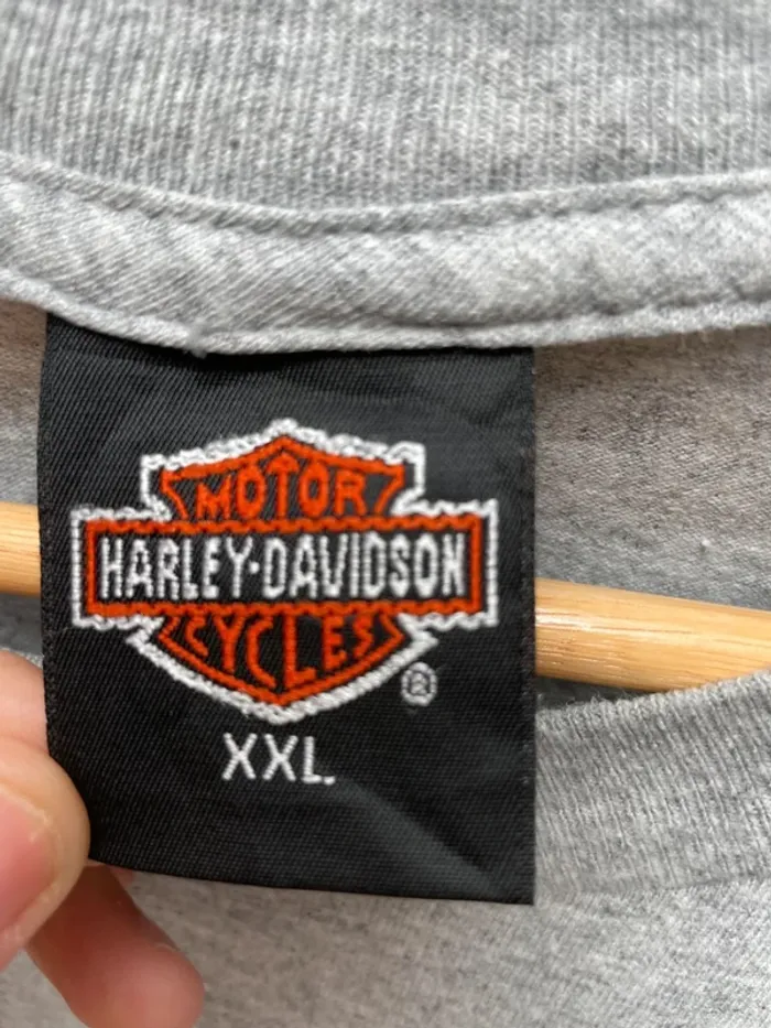 T-shirt embroided Harley Davidson collector motor cycles biker made in USA 🇺🇸 Mens XXL - photo numéro 6