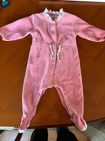 Grenouillère, rose, petit bateau taille six mois