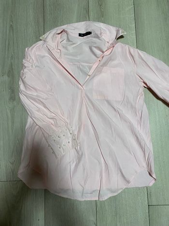 Chemisier rose clair