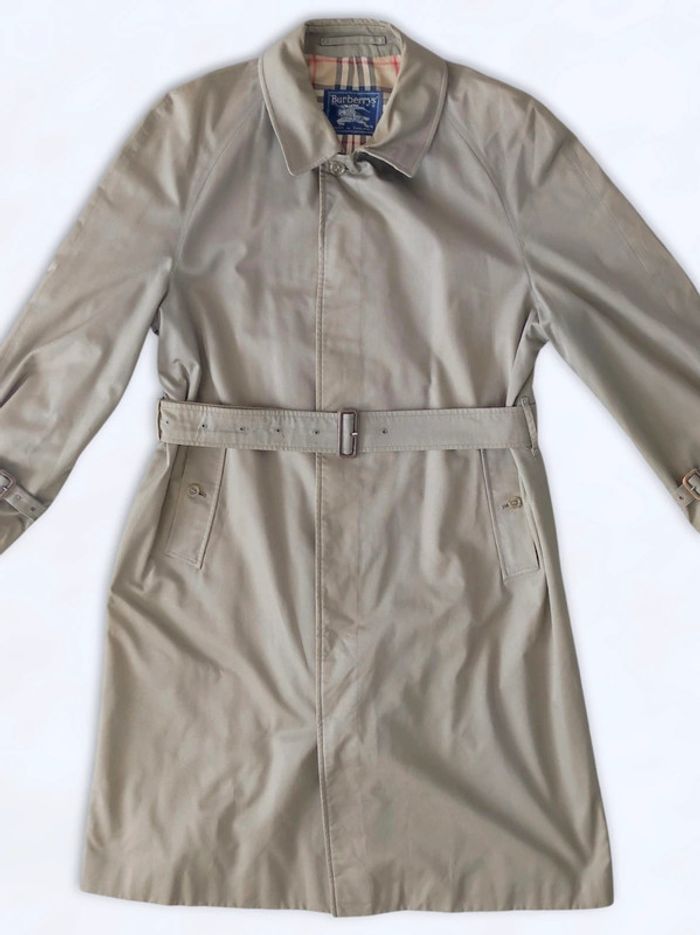 Manteau long trench kaki vintage / Burberry - 42/XL à 44/XXL - photo numéro 11