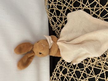 BABYNAT BABY NAT DOUDOU LAPIN MARRON AVEC MOUCHOIR