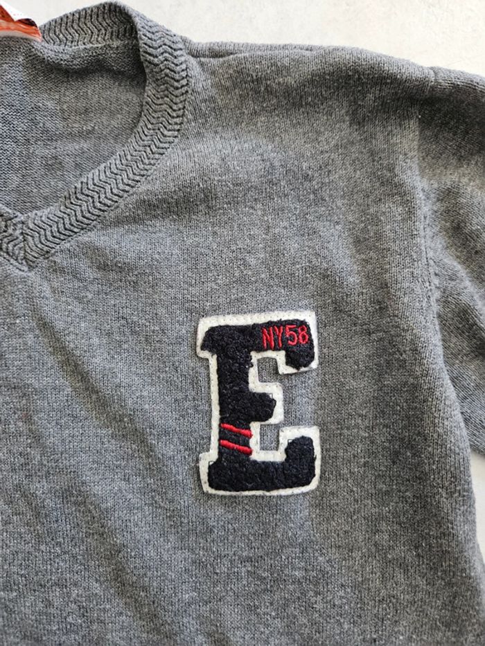 Pull col V garçon Tao 12 ans u28 - photo numéro 3