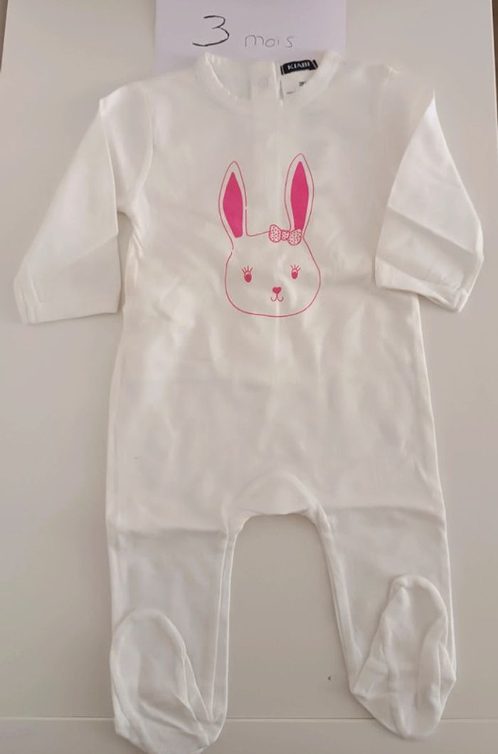 Pyjama lapin Kiabi 3 mois