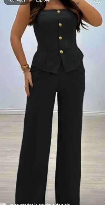 Ensemble pantalon bustier