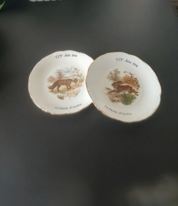 Lot de 2 assiettes