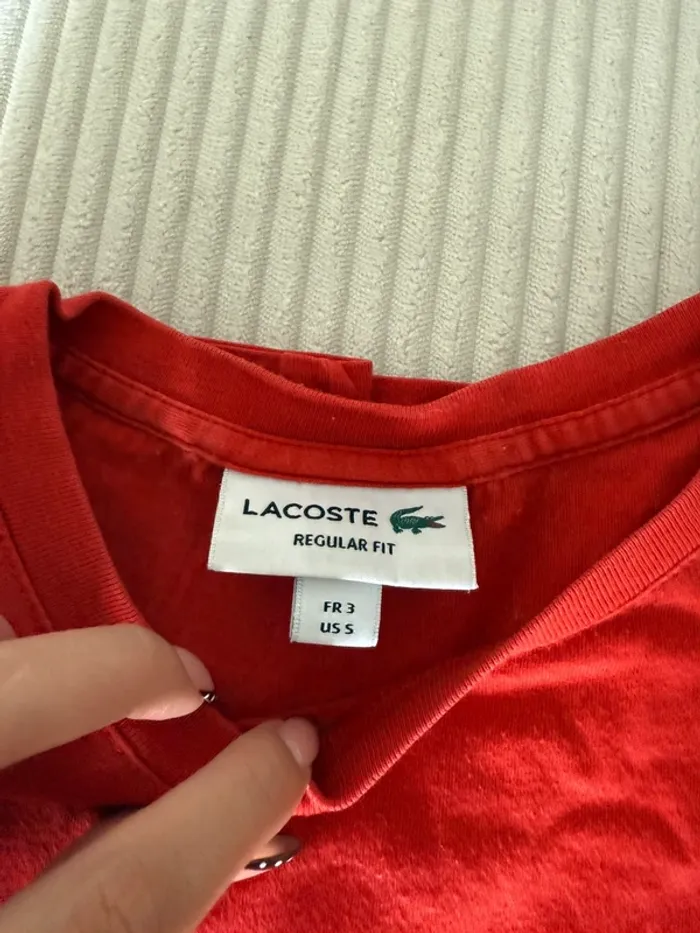 T-shirt Lacoste orange - photo numéro 2