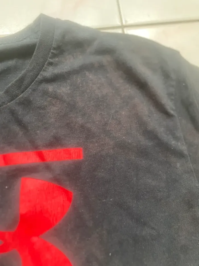 Tee shirt Under Armour Noir Rouge M - photo numéro 3