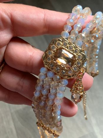 Parure Collier ras de cou  et boucles d’oreilles