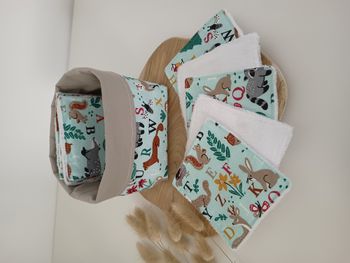 Panier de 10 lingettes lavables