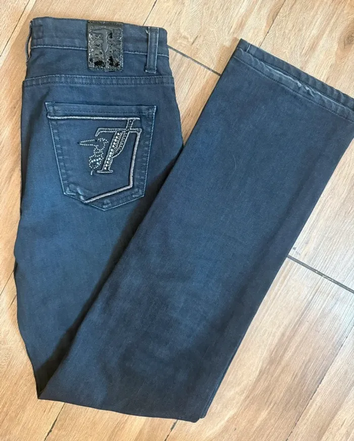 Jean femme Trussardi Jeans - Taille 36/38 - Noir - photo numéro 4