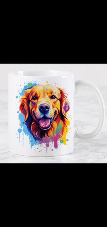 Mug chien aquarelle