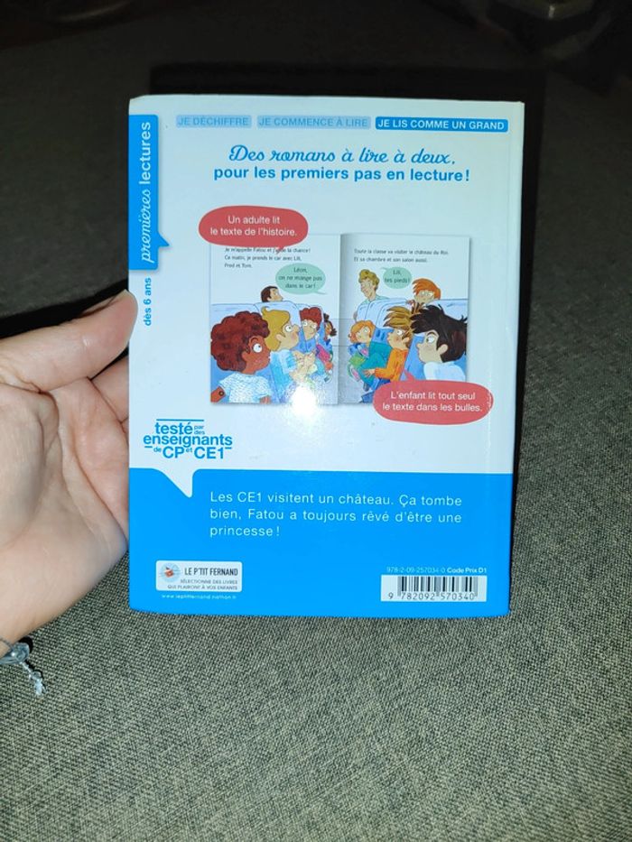 Livre la bande du CE1 un château pour Fatou - photo numéro 2