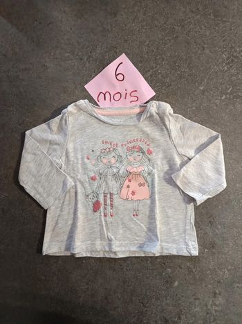 T-shirt "sweet princesses" 6 mois