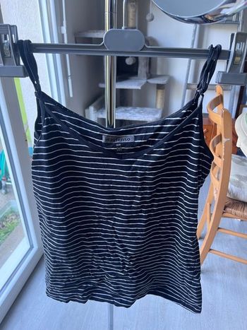 Top à bretelles In Extenso rayé 