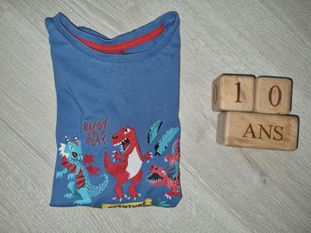 Tee shirt dinosaure 10 ans