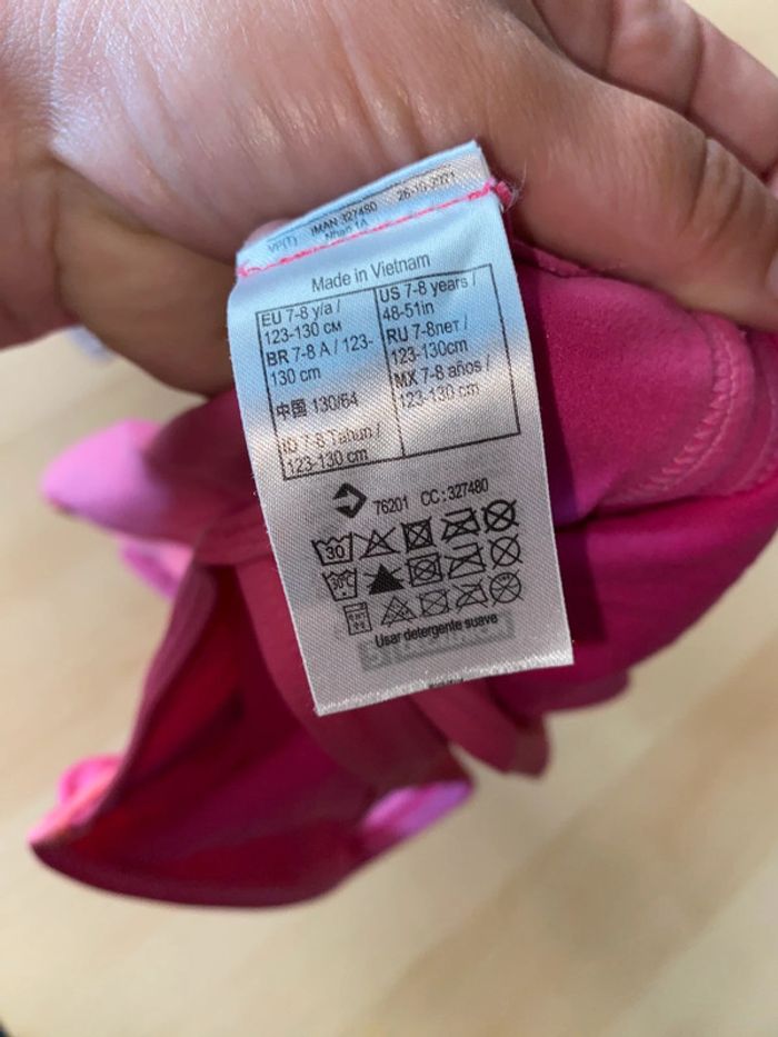 Maillot de bain rose 1 pièce fille décathlon 7 8 ans - photo numéro 3