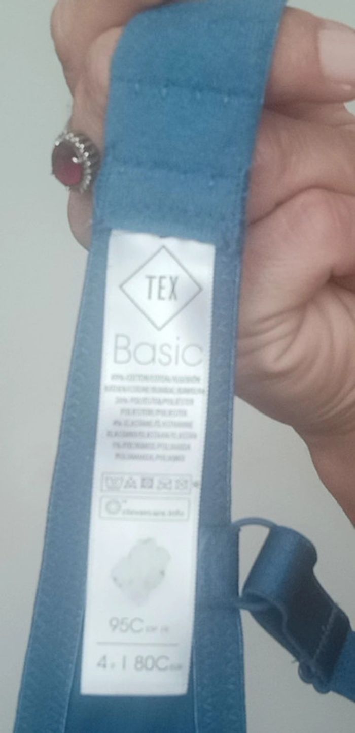 Soutien gorge basique bleu taille 95C - photo numéro 4