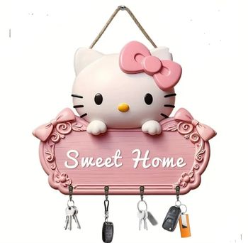 Porte clé mural hello kitty