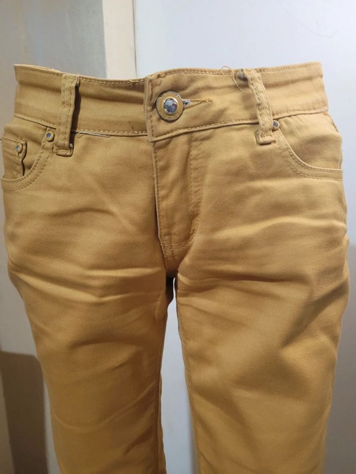 Pantalon jaune moutarde, taille M - photo numéro 2