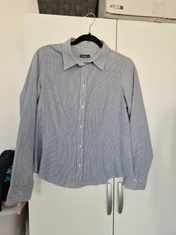 Chemise a rayures blanche bleu femme in extenso taille 38