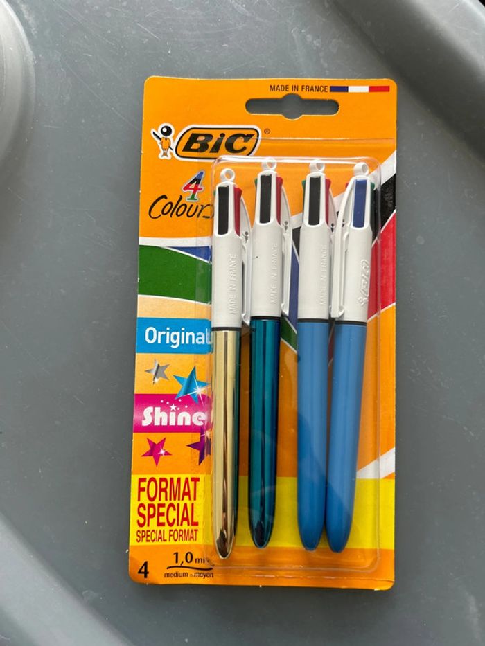 4 BIC 4 couleurs Shine