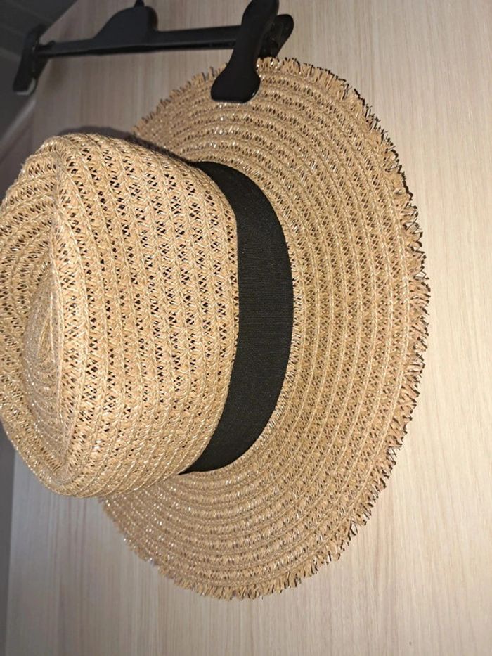 Chapeau Soleil - Bord noir (57 cm) - photo numéro 3