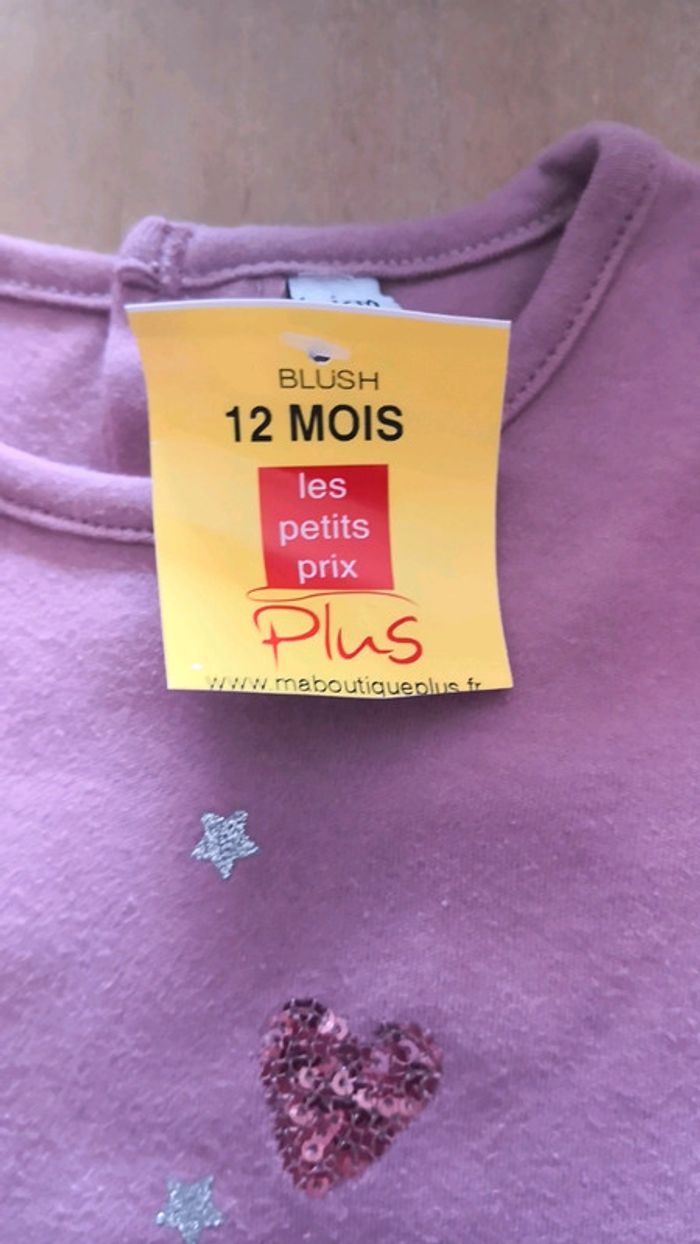 Ensemble pull tunique chaussettes 12 mois - photo numéro 2