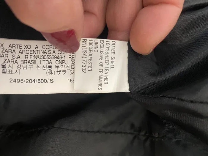 Jupe en cuir véritable Zara - photo numéro 4