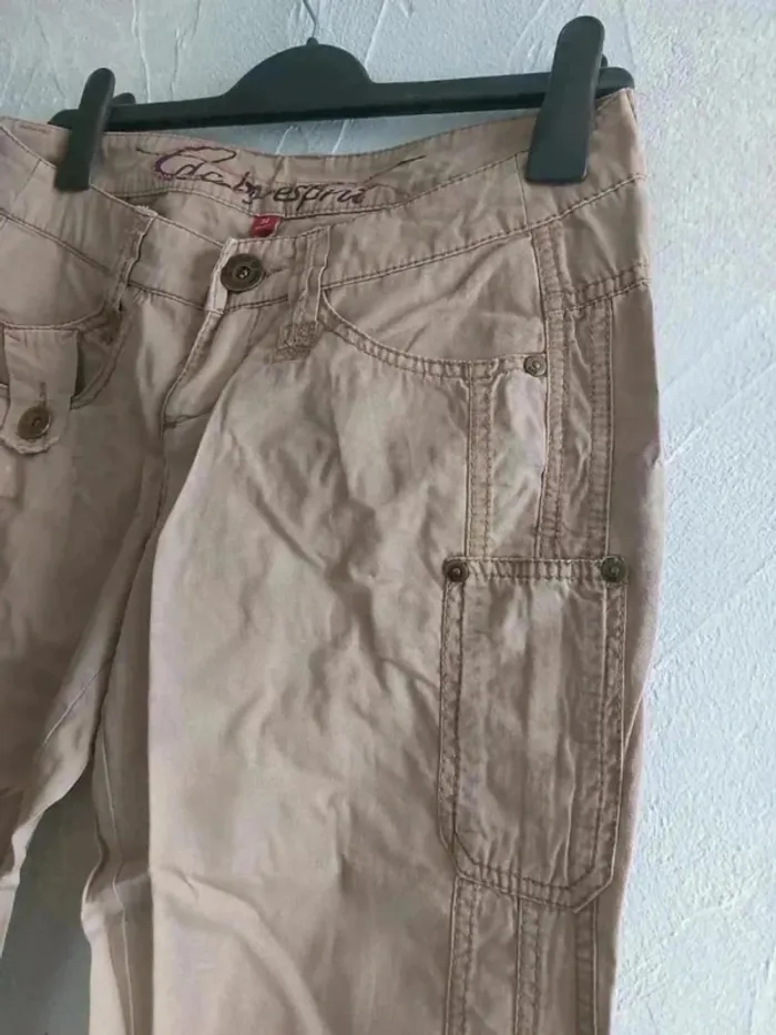 Pantalon cargo beige Taille 34 - photo numéro 4