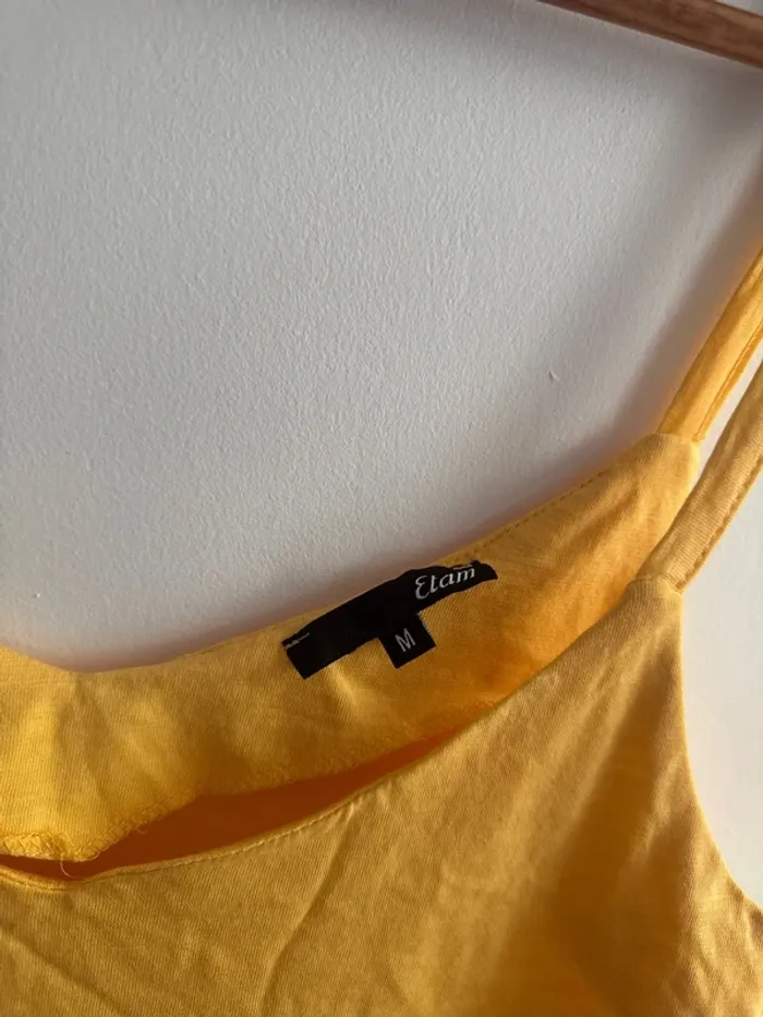 débardeur jaune Etam en taille S - photo numéro 2