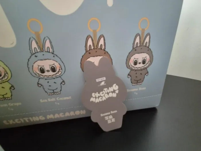 Pop mart labubu macaron Sesame bean