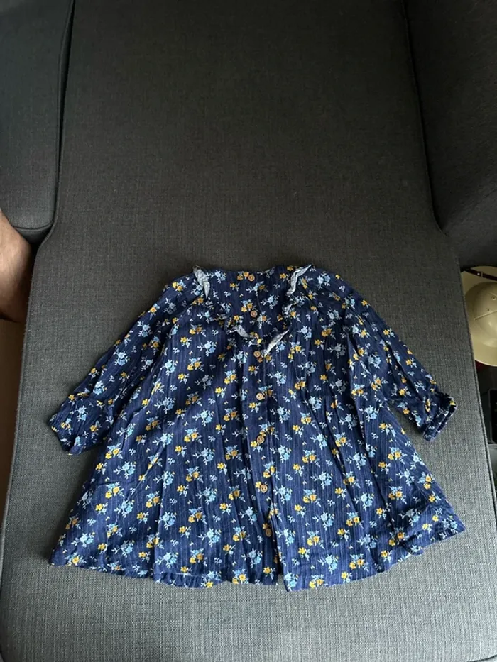 Robe manches longues, bébé fille, 36 mois  , sergent major - photo numéro 3