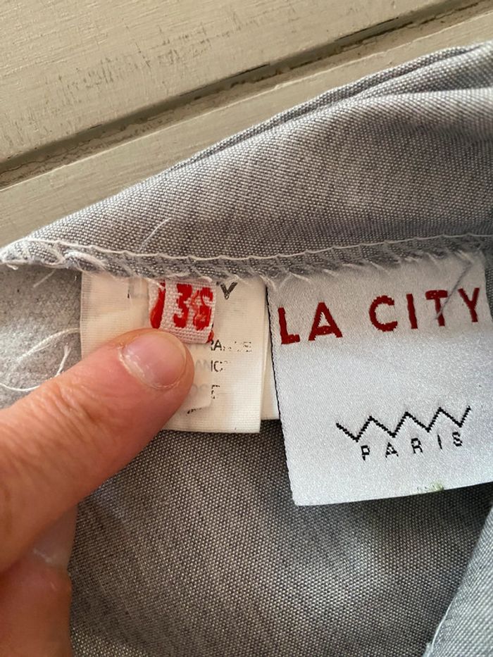 Jupe longue La City gris bleu clair taille 36 - photo numéro 11