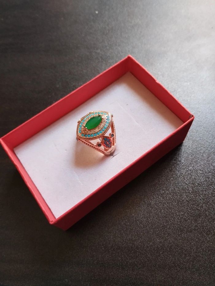 Bague vintage Marquise avec coffret cadeau - photo numéro 2