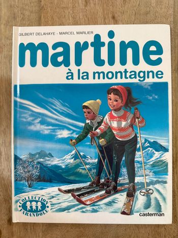 Livre bd album vintage Martine à la montagne sports d’hiver ski collection Farandole