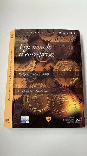 Livre Un monde d'entreprises Rapport Anteios 2009 Gauchon Pascal