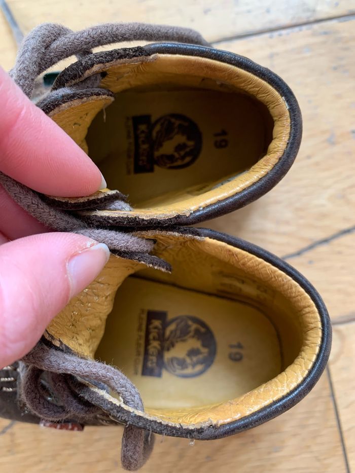 Chaussures Kickers marrons taille 19 - photo numéro 6