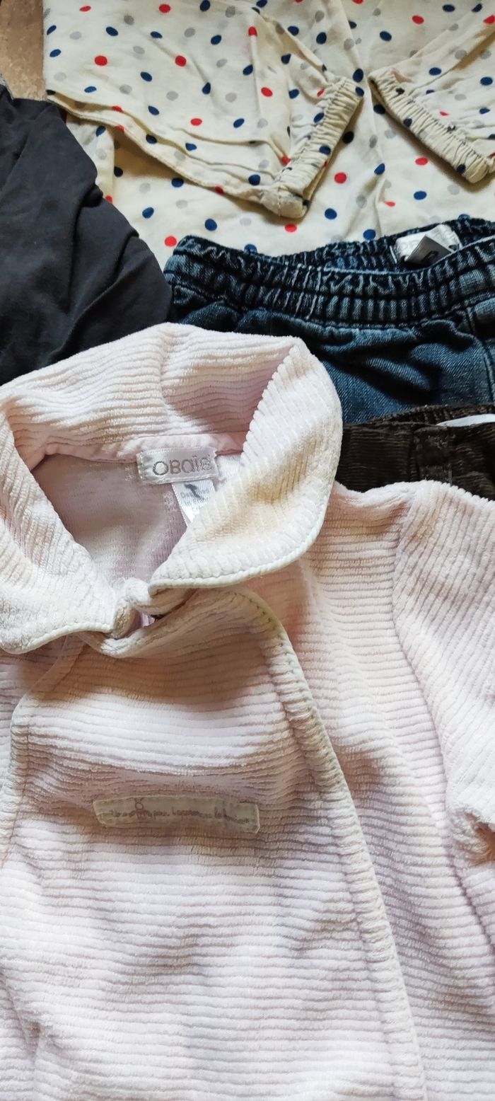 Lot de 7 vêtements fille 6 mois Obaïbii - photo numéro 4